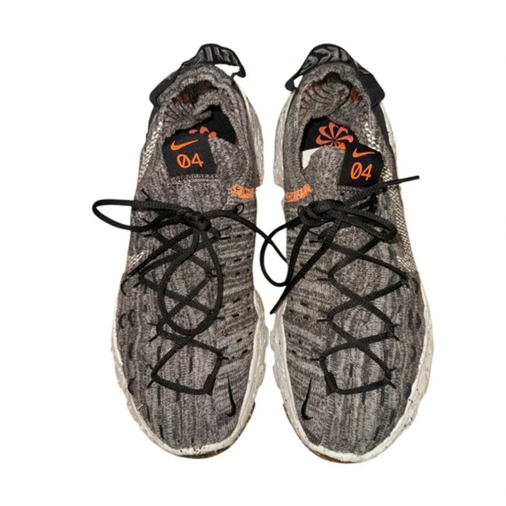Nike Space Hippie 04 Mens 8 Pre-Owned Sneakers‎ Grey Orange CZ6398-002 Running